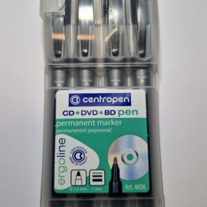 470201 Pernmanetní popisovač CD/DVD/BD trojhranný, sada.