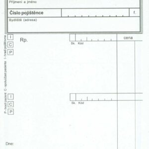 110210 Recepty (číslované) lepené A6
