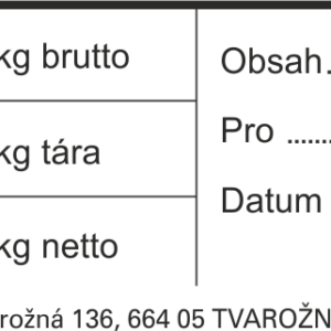 162080 Vážní lístek 160 x 31 mm samopropisovací.