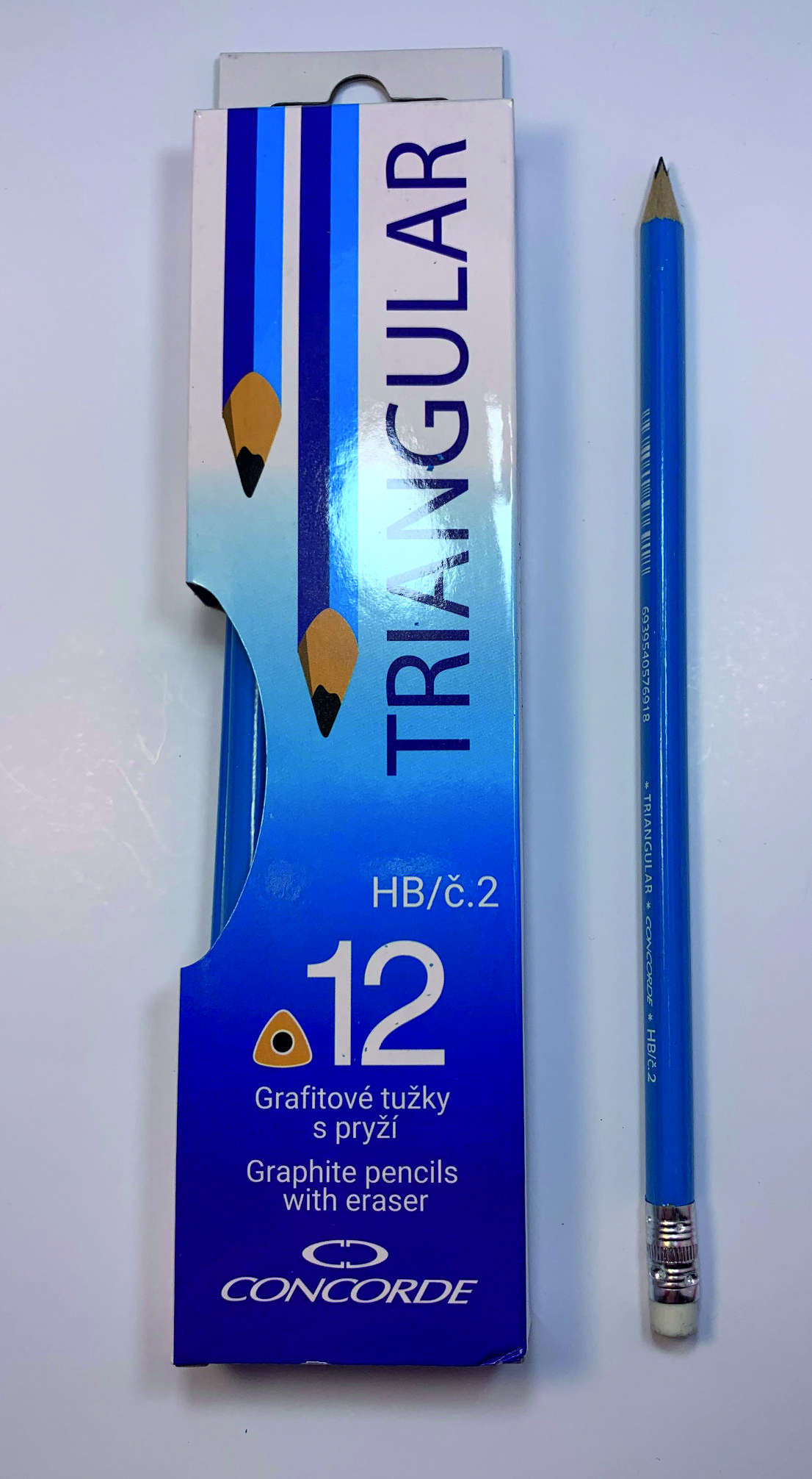 200250 Tužka s pryží HB 2.