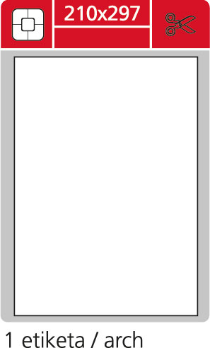 351800 print etikety Plus 210 x 297 bílá - Obrázek 2
