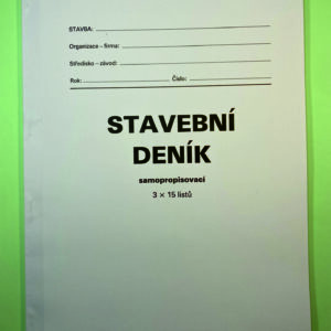 230212 Stavební deník, samopropisovací 15 x 3 listy