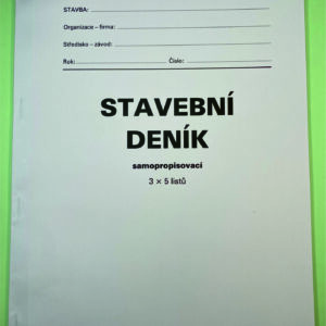 230215 Stavební deník, samopropisovací 5 x 3 listy