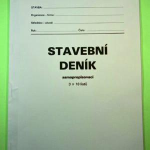 230216 Stavební deník, samopropisovací 10 x 3 listy