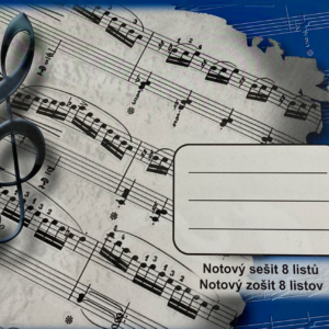 256131 notový sešit A5, 8 listů
